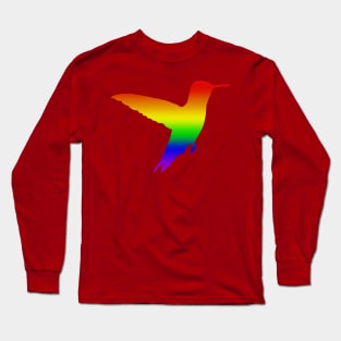 Rainbow Hummingbird Long Sleeve T-Shirt